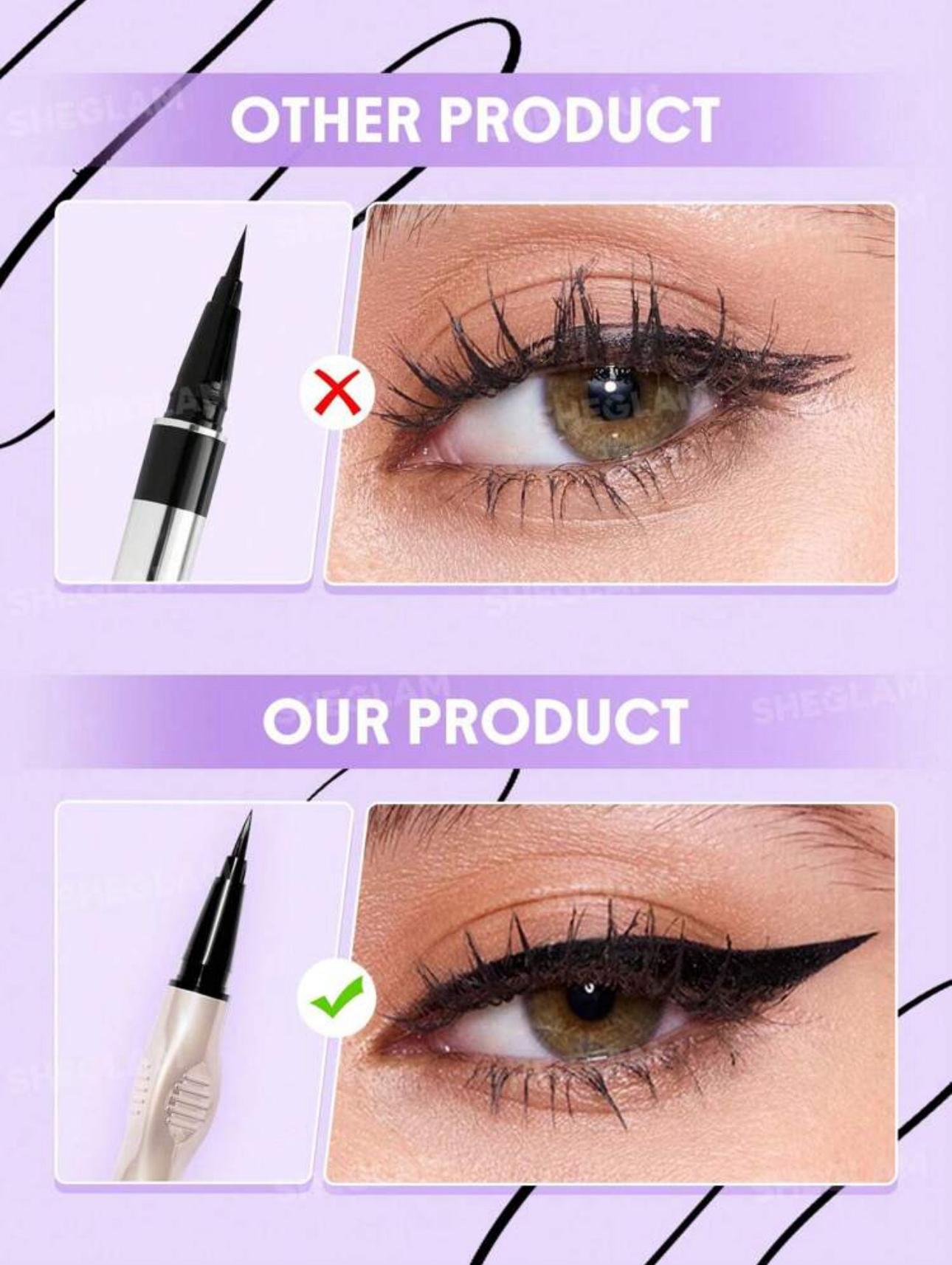 SHEGLAM Glide Control Liquid Eyeliner-Matte Black