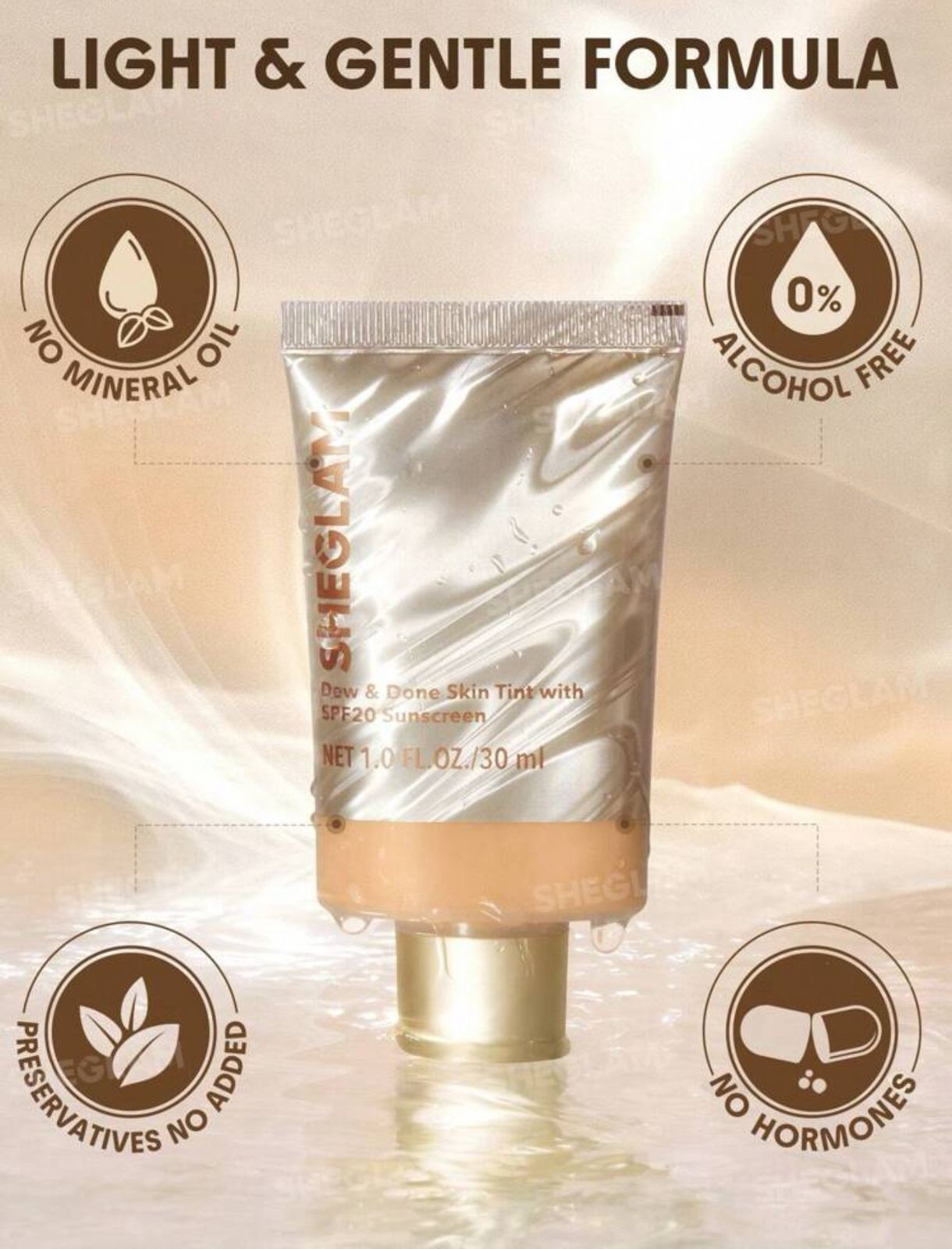 SHEGLAM Dew & Done Skin Tint With Spf20