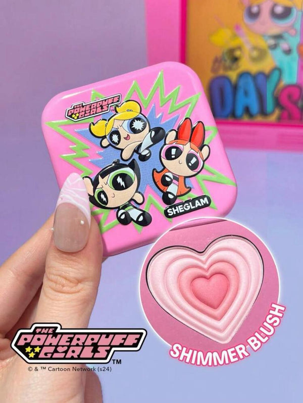 The Powerpuff Girls X SHEGLAM Tough Love Shimmer Blush-Utonium Powder
