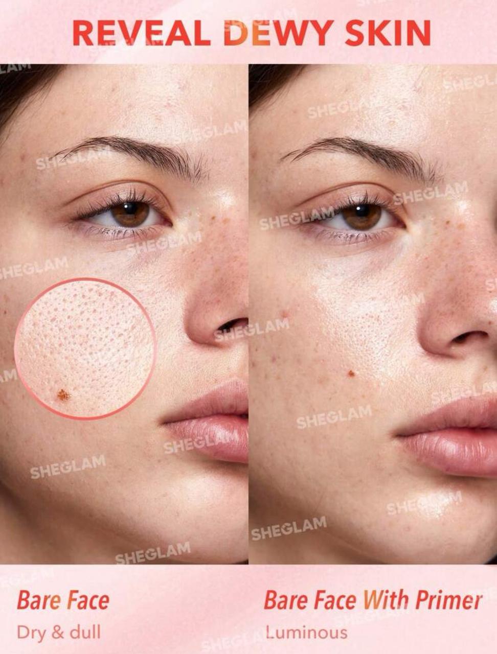 SHEGLAM Melon Melt Niacinamide Serum Primer Moisturize Hydrating Primer