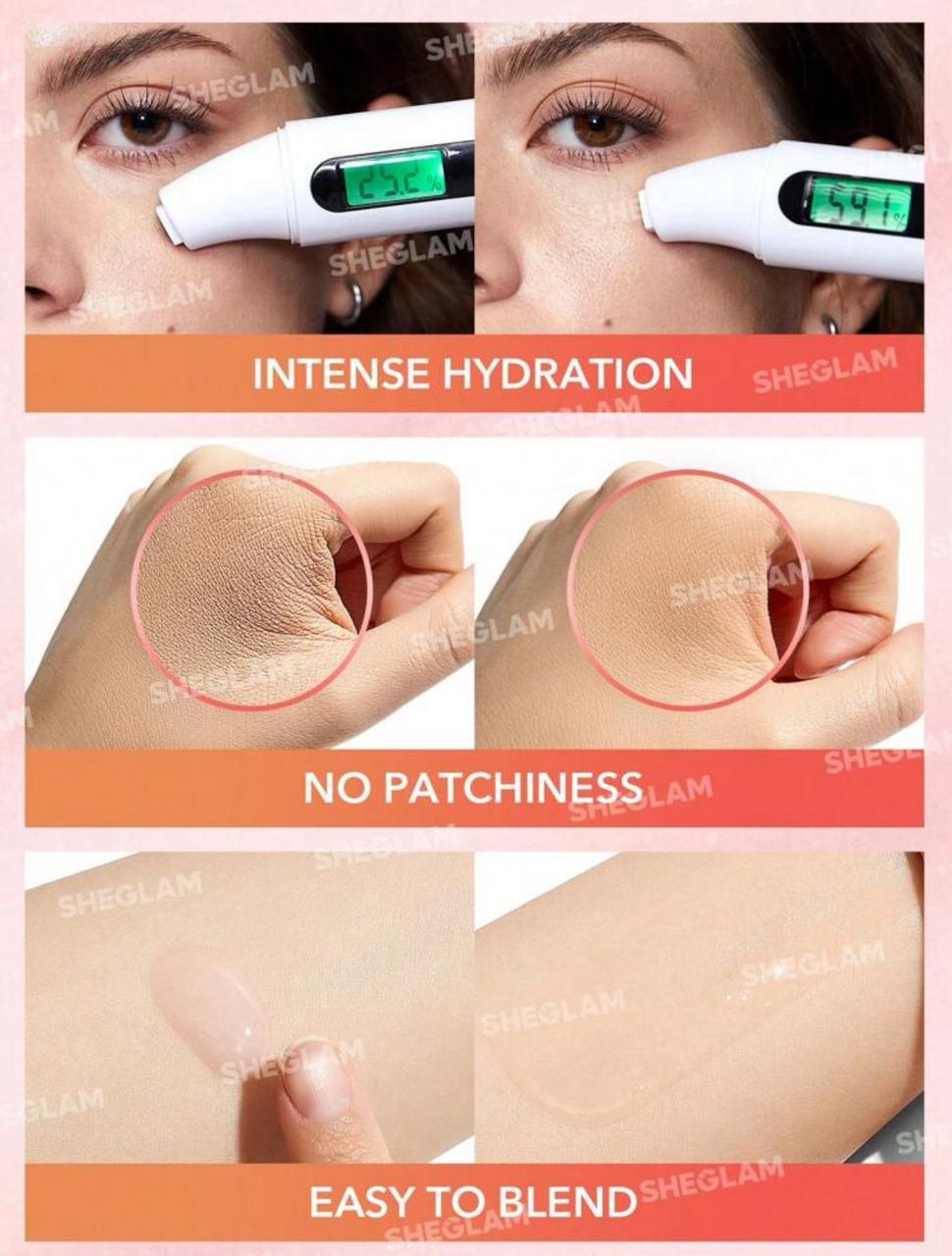 SHEGLAM Melon Melt Niacinamide Serum Primer Moisturize Hydrating Primer