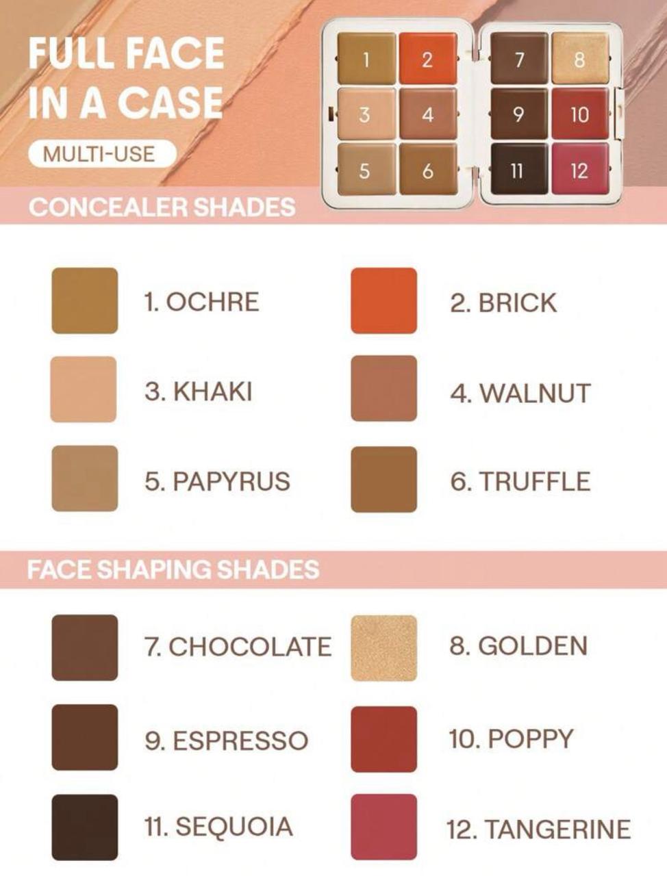 SHEGLAM All About That Face Multifunctional Face Palette-Mocha Sculpt