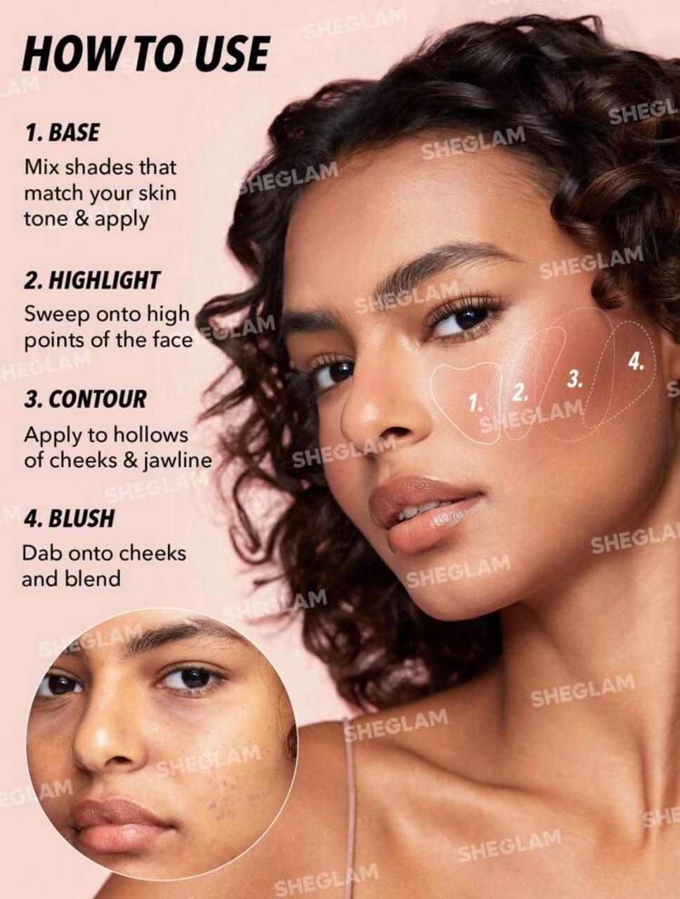 SHEGLAM All About That Face Multifunctional Face Palette-Mocha Sculpt