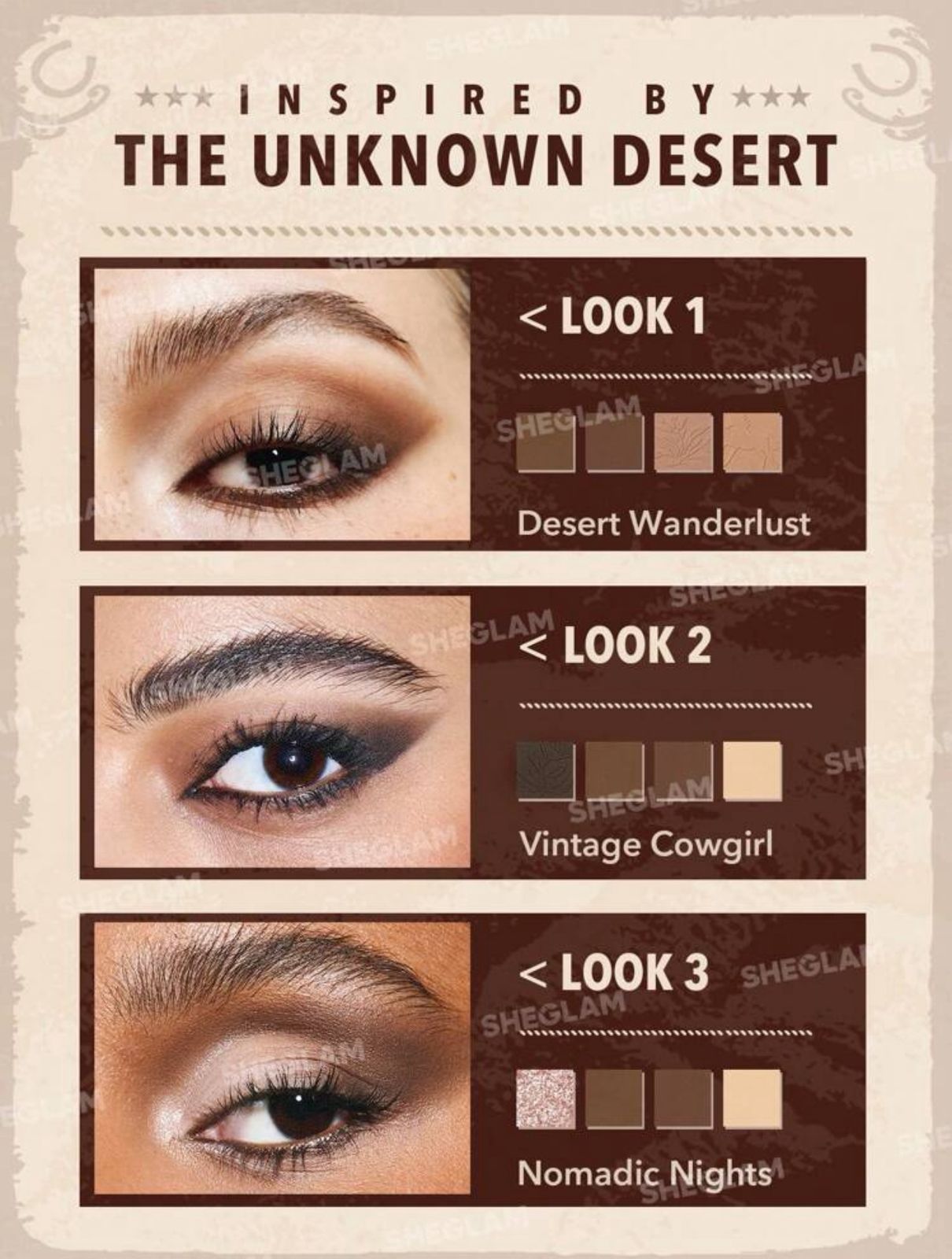 SHEGLAM Live To Roam Palette 8-Color Shimmer Matte Eyeshadow
