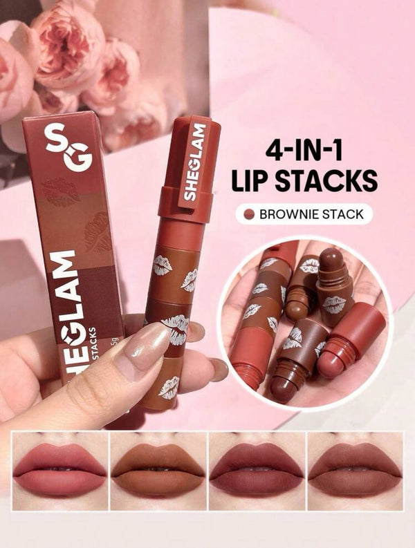 SHEGLAM Mega Lip Stacks 4 In 1