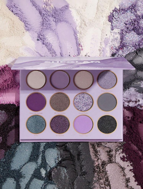 SHEGLAM Violet Vision Palette 12-Clolor Matte Shimmer Eyeshadow