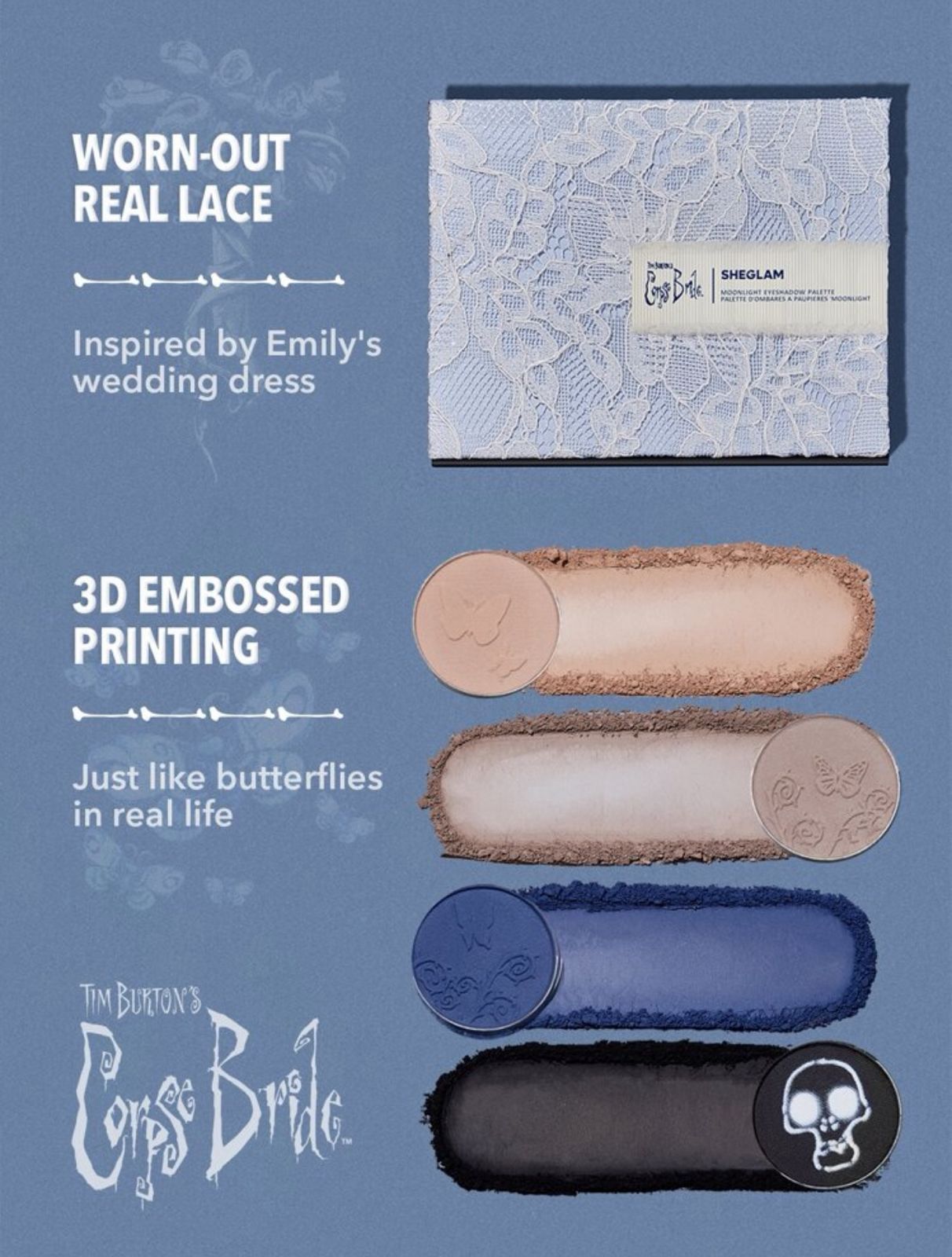 Corpse Bride | SHEGLAM Moonlight Eyeshadow Palette