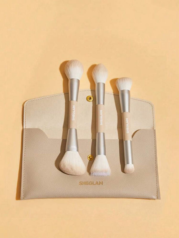 SHEGLAM Glam 101 Face Essentials Brush Set With Bag