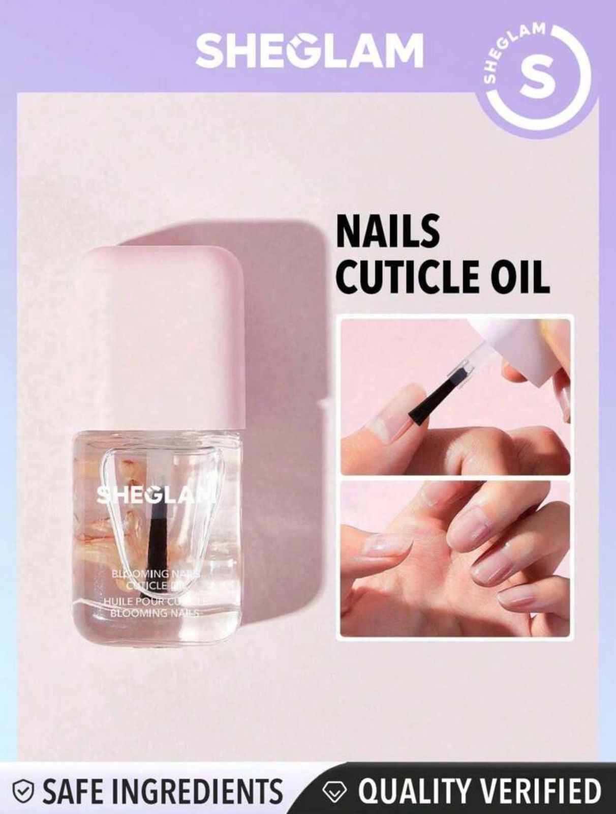 SHEGLAM Blooming Nails Cuticle Oil-Pink 8Ml
