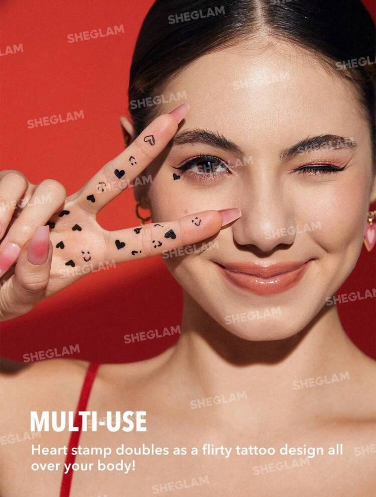 SHEGLAM Heart Eyes 2-In-1 Stamp Eyeliner Waterproof Liquid Eyeliner