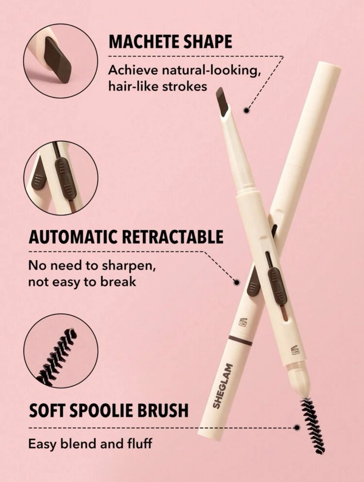 SHEGLAM Better Brows Long Lasting Eyebrow Pencil