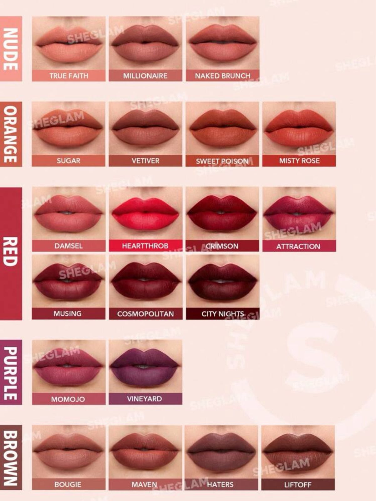 SHEGLAM Matte Allure Liquid Lipstick