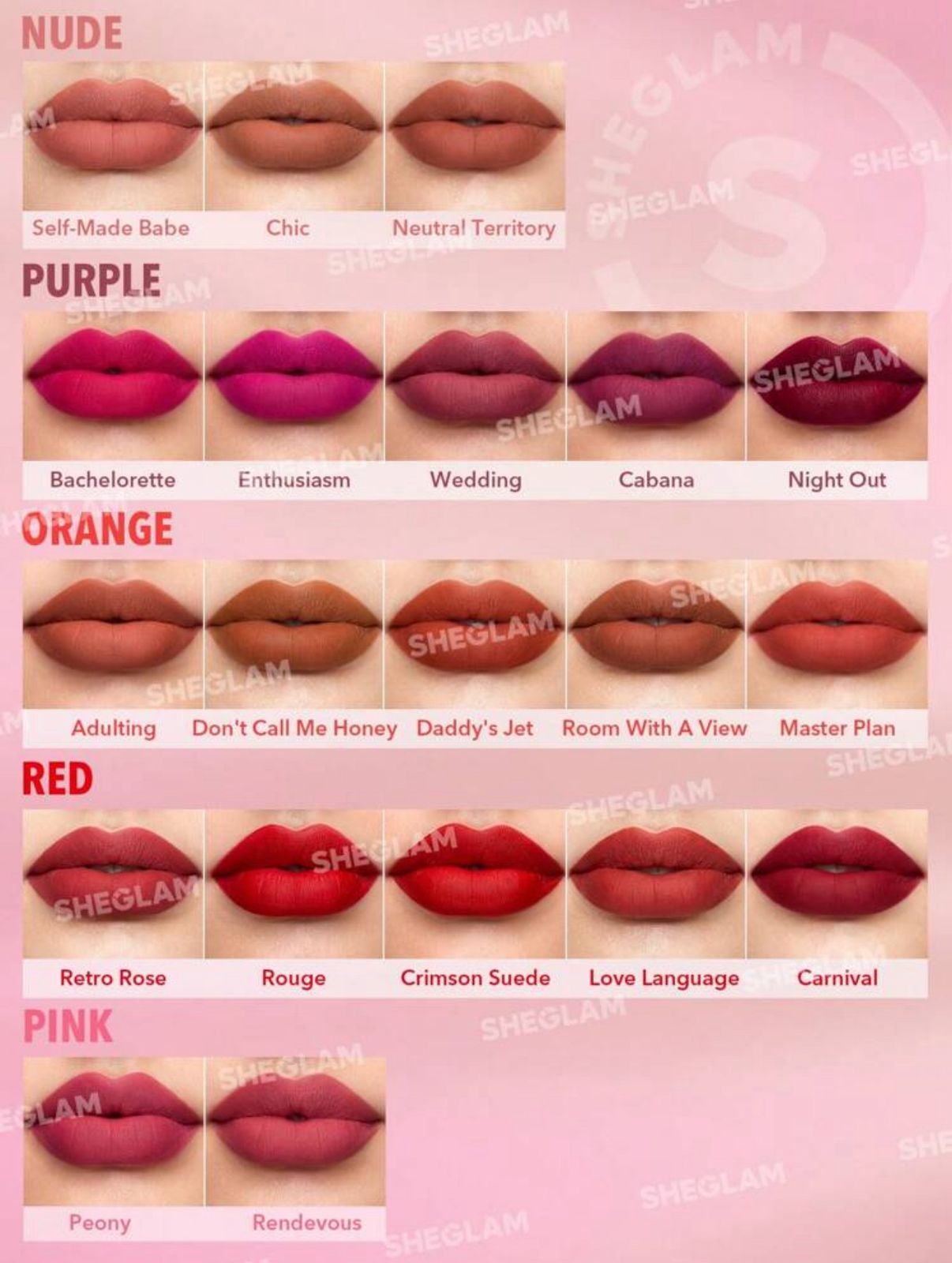 SHEGLAM Matte Allure Lipstick
