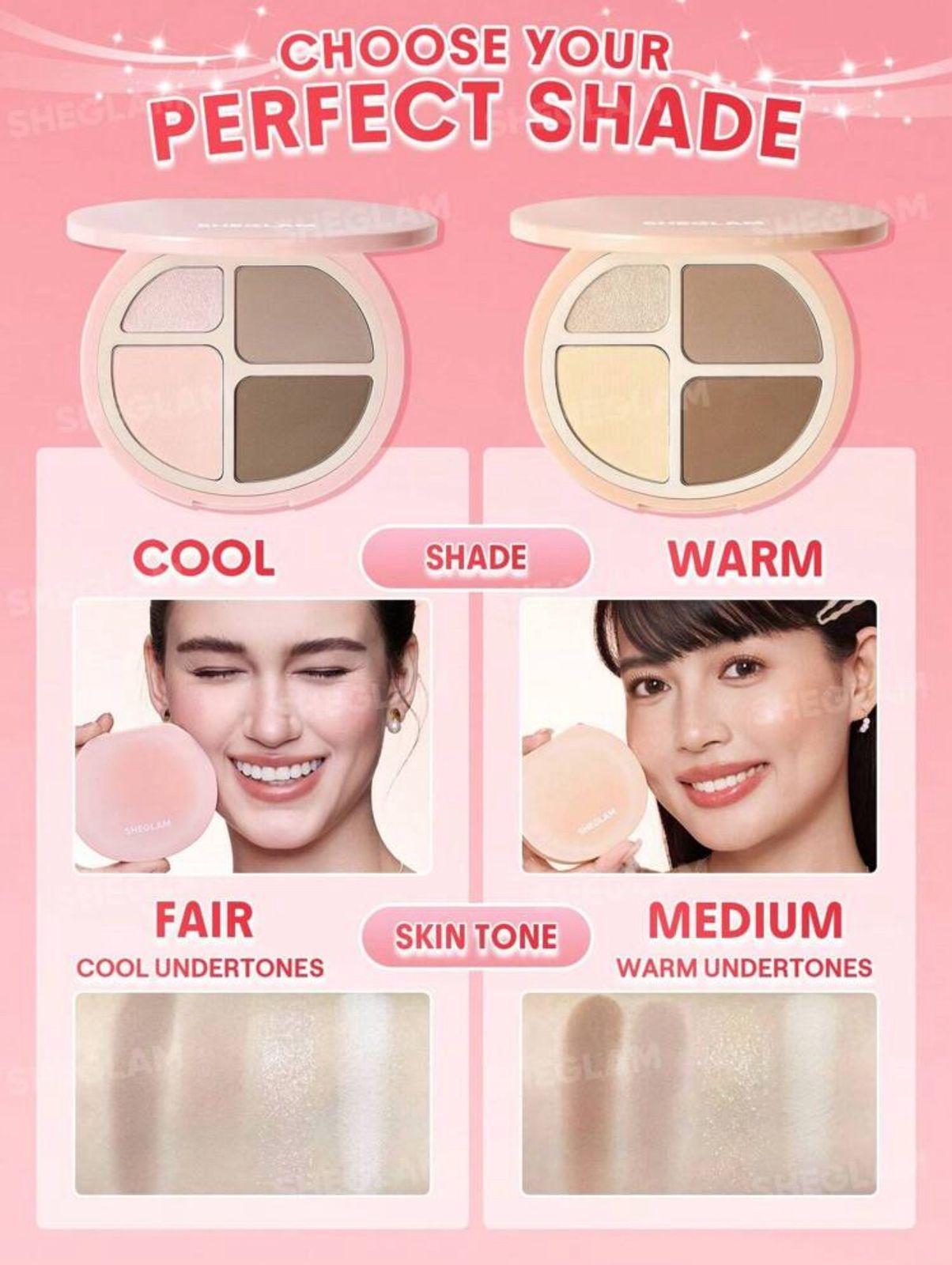 SHEGLAM Hypersculpt Highlight & Contour Palette