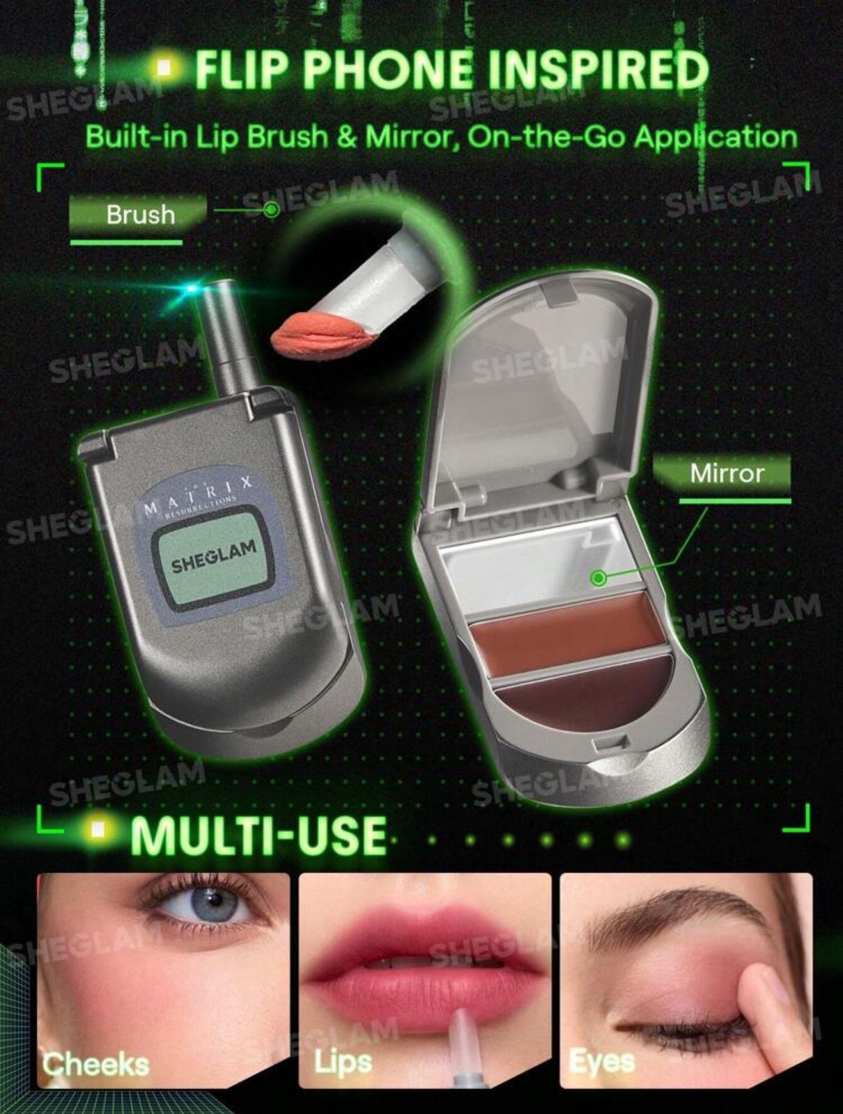 The Matrix Resurrections | SHEGLAM Going Digital Two-Tone Blush