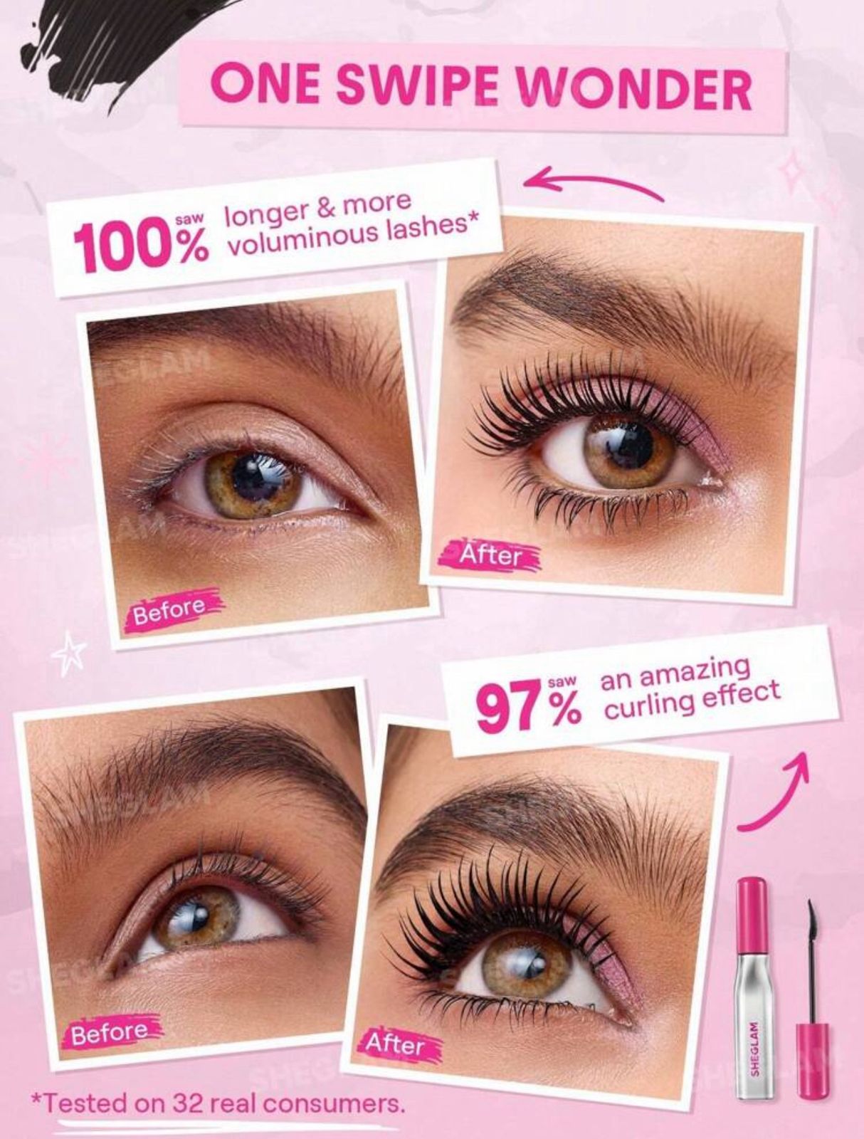 SHEGLAM Lashlighter Up & Out Mascara