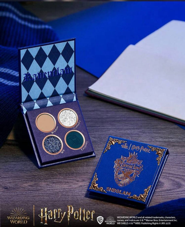 Harry Potter™ X SHEGLAM Ravenclaw™ House Palette 4-Clolor Shimmer Matte Eyeshadow Palette Blue