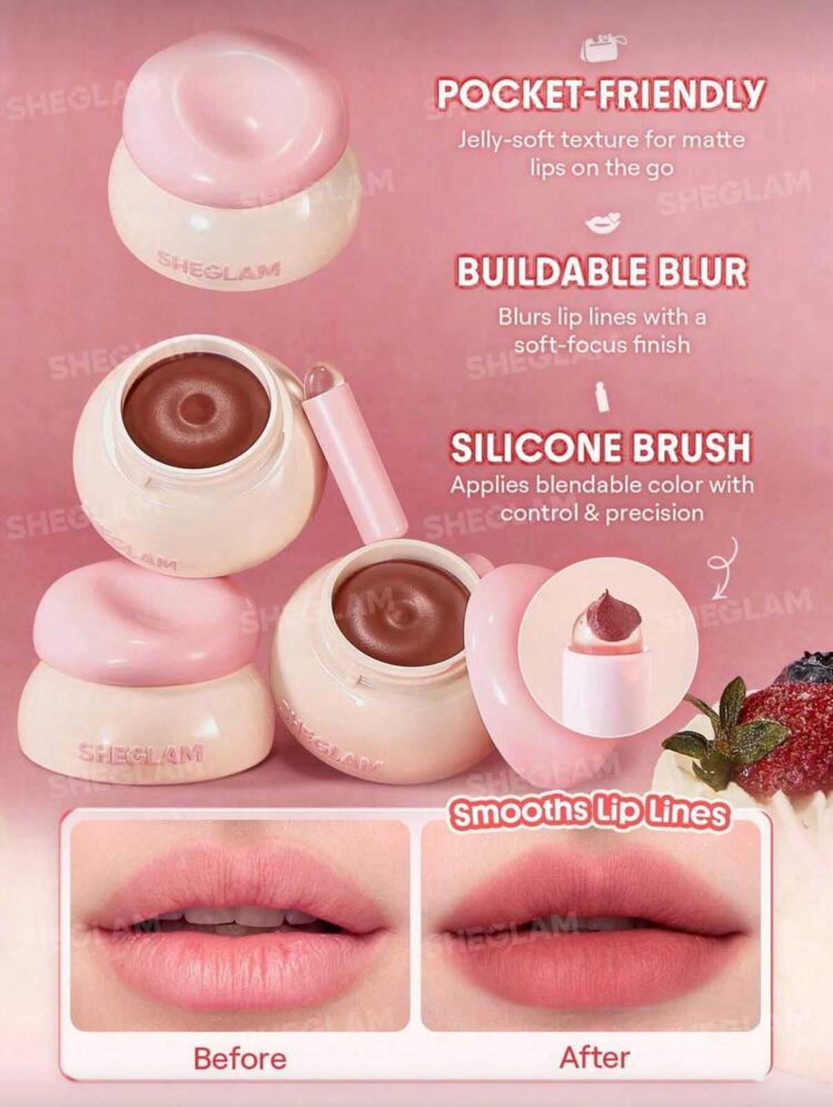 SHEGLAM Bounce Putty Pocket Lip Pot