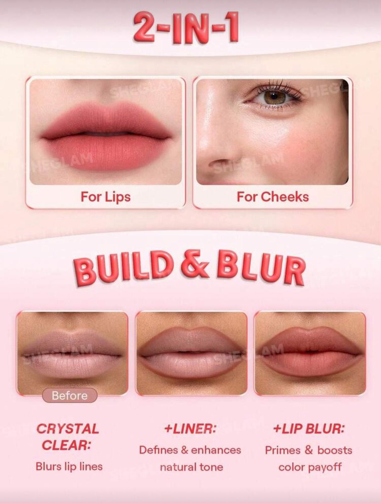 SHEGLAM Bounce Putty Pocket Lip Pot