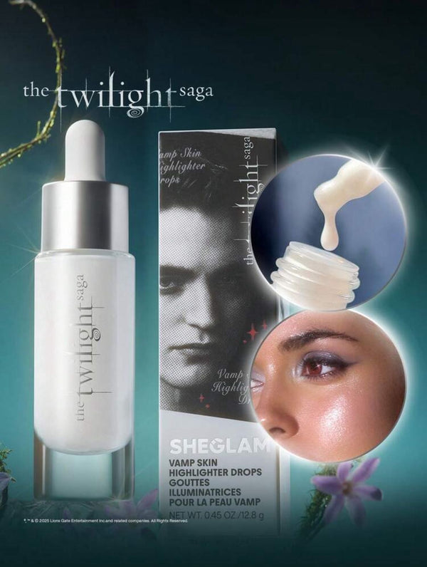 The Twilight Saga X SHEGLAM Vamp Skin Highlighter Drops