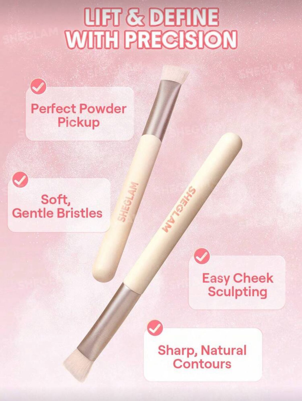 SHEGLAM Sharp Moves Triangle Brush