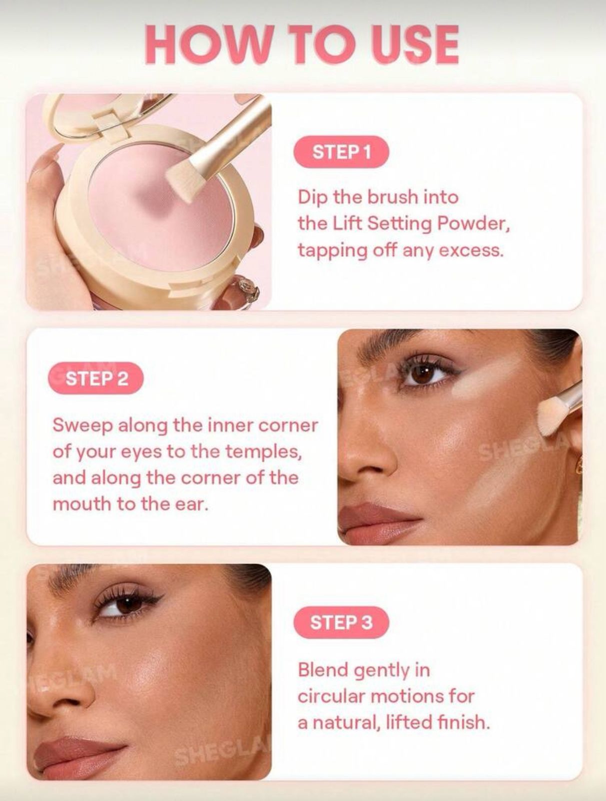 SHEGLAM Sharp Moves Triangle Brush