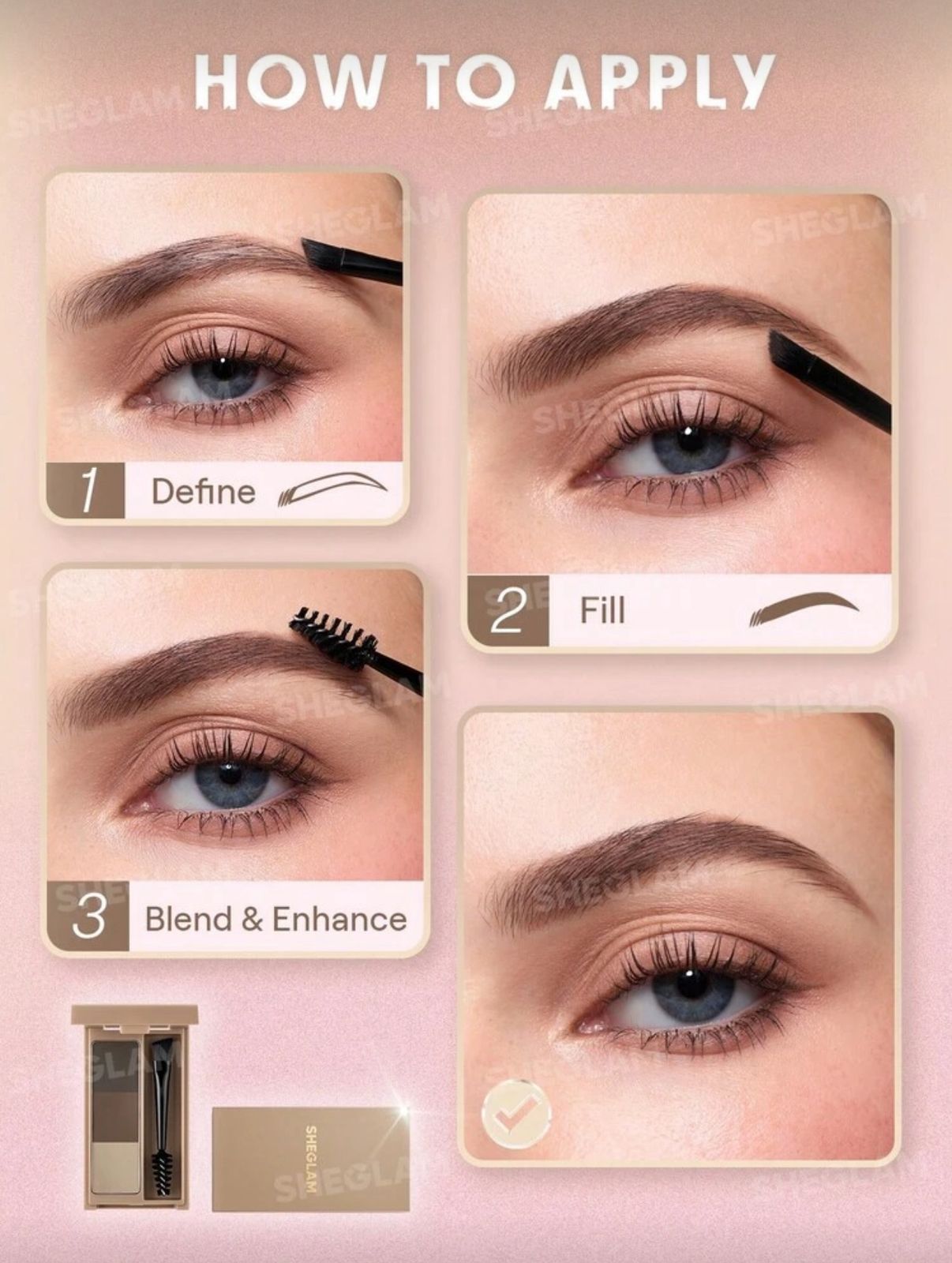 SHEGLAM Puff Brow Palette