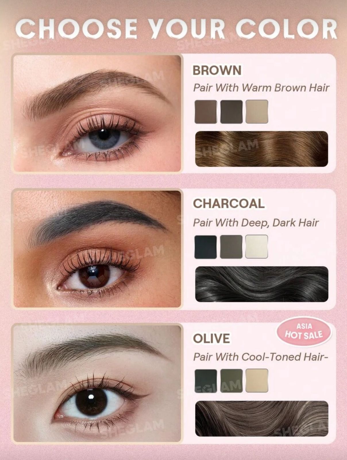 SHEGLAM Puff Brow Palette