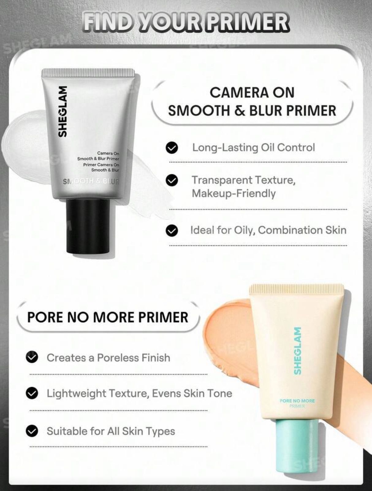 SHEGLAM Camera On Smooth & Blur Primer
