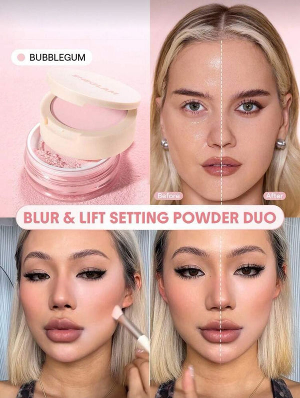 SHEGLAM Insta-Ready Ultra-Fine Blur & Lift Setting Powder Duo