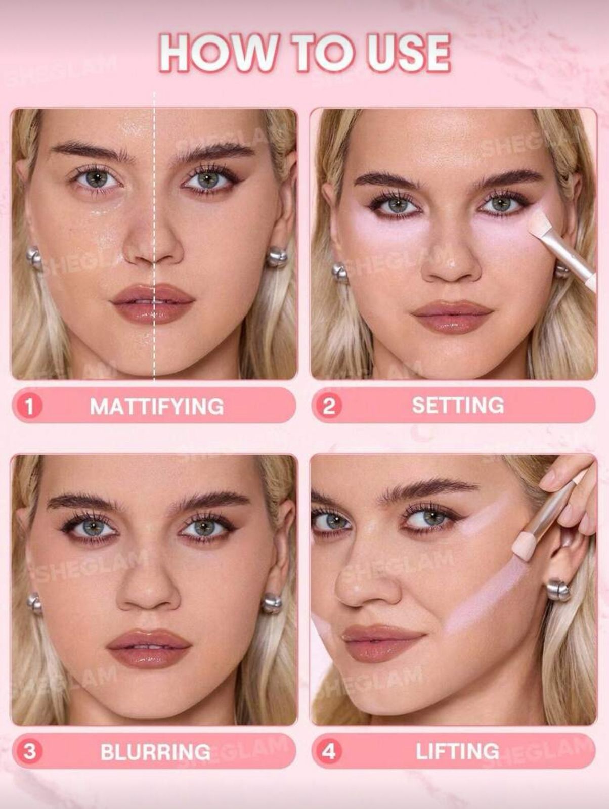 SHEGLAM Insta-Ready Ultra-Fine Blur & Lift Setting Powder Duo