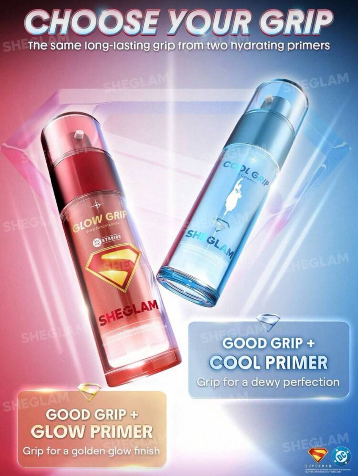 The Superman | SHEGLAM Good Grip Glow Illuminating Primer