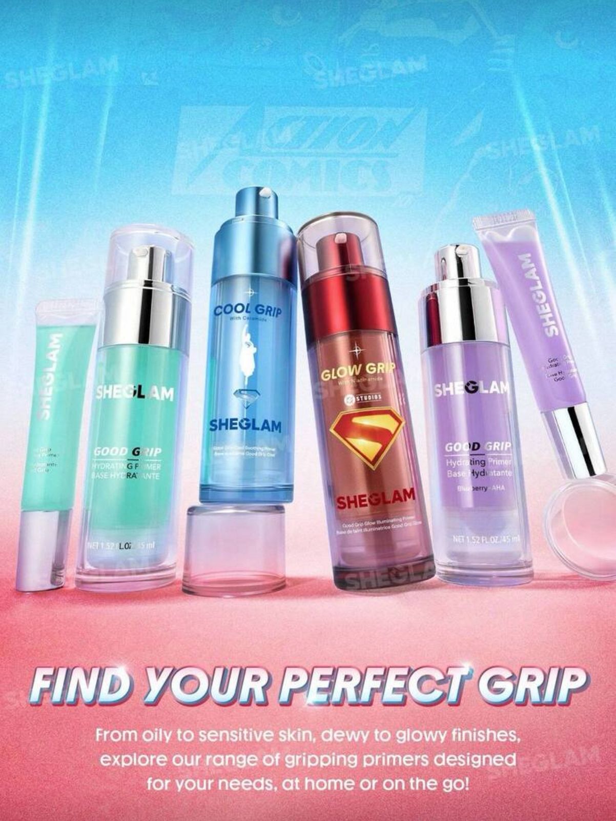 The Superman | SHEGLAM Good Grip Glow Illuminating Primer