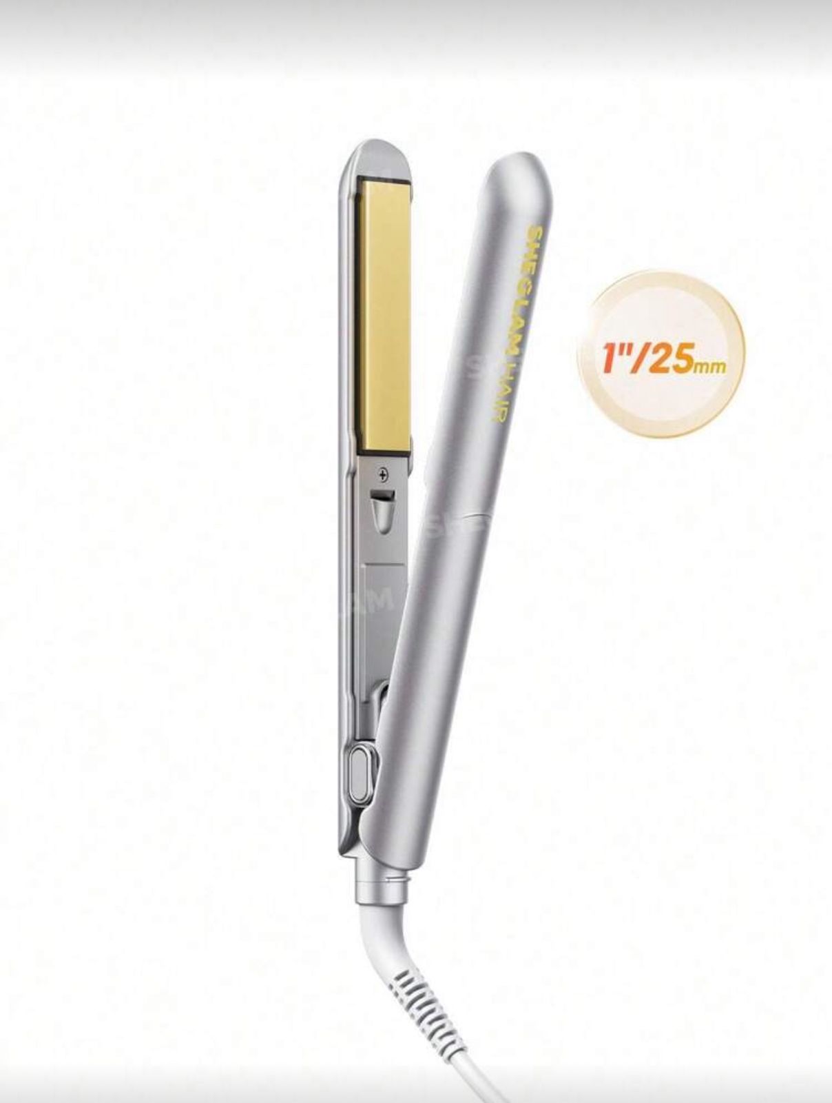 SHEGLAM HAIR Sleek Chic Insta-Heat Straight Styler,2-IN-1 Straight & Curly Hair
