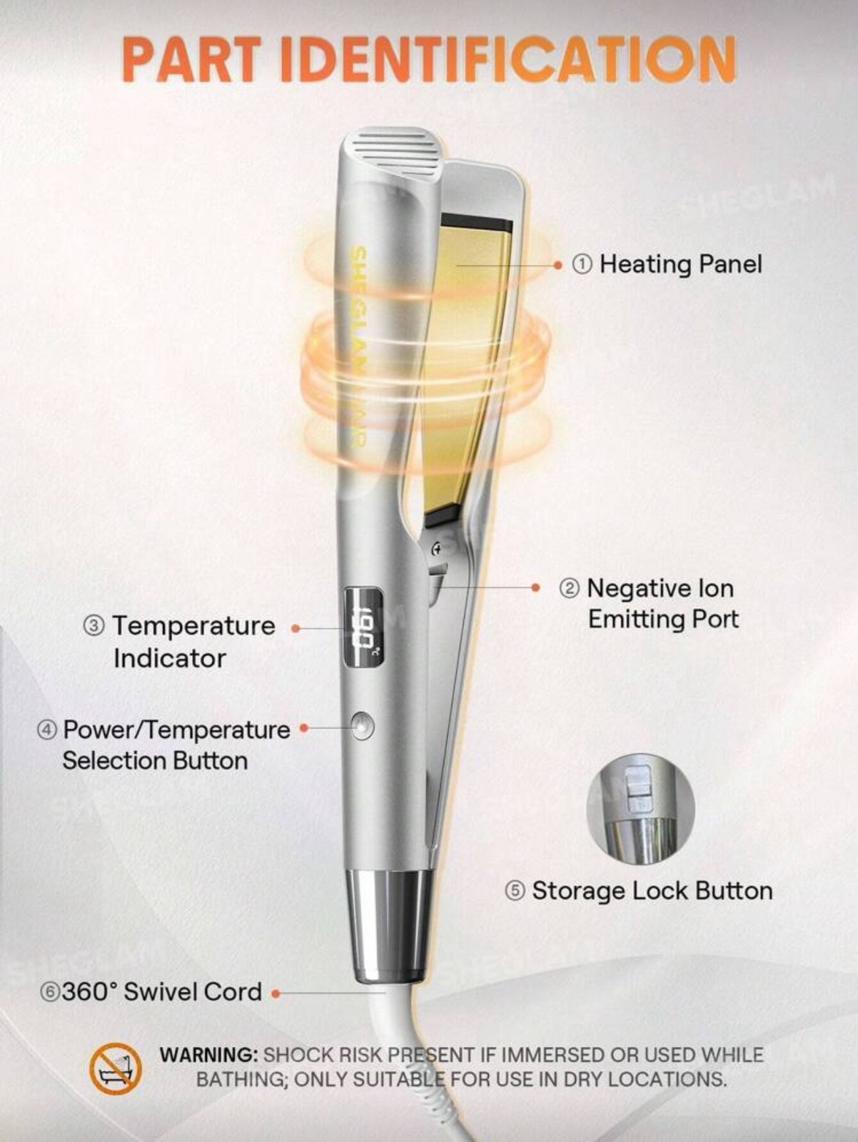 SHEGLAM HAIR Sleek Chic Twist Kiss Flat Iron