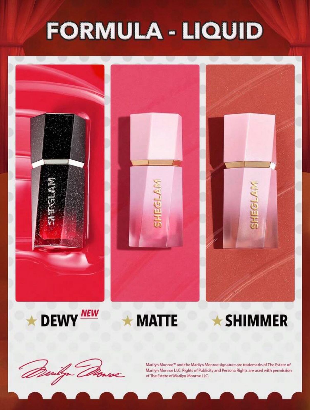 Marilyn Monroe X SHEGLAM Color Bloom Dewy Liquid Blush