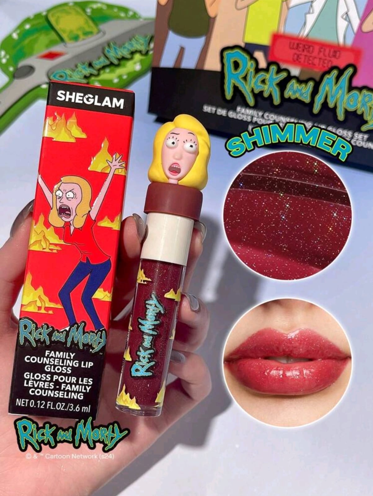 Rick and Morty X SHEGLAM Family Counseling Lip Gloss