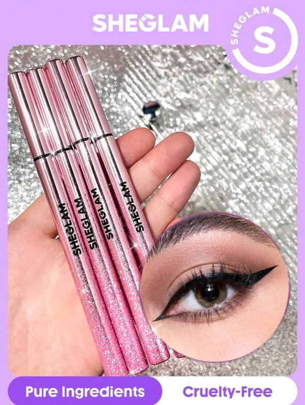 SHEGLAM Rosé Line & Define Waterproof Liquid Eyeliner-Black