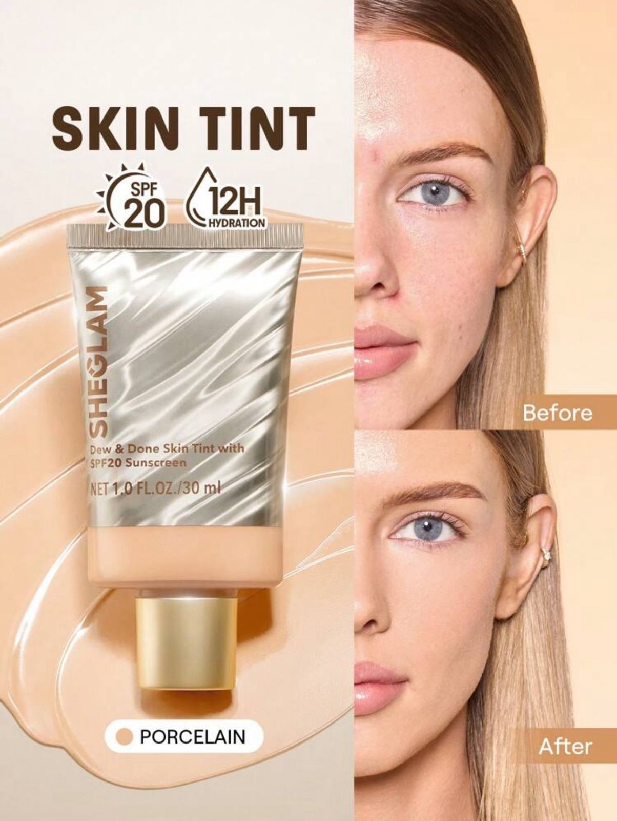 SHEGLAM Dew & Done Skin Tint With Spf20