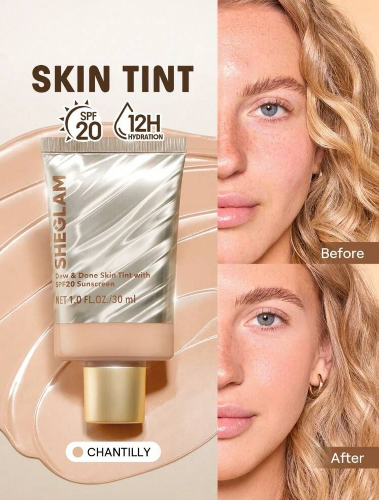 SHEGLAM Dew & Done Skin Tint With Spf20