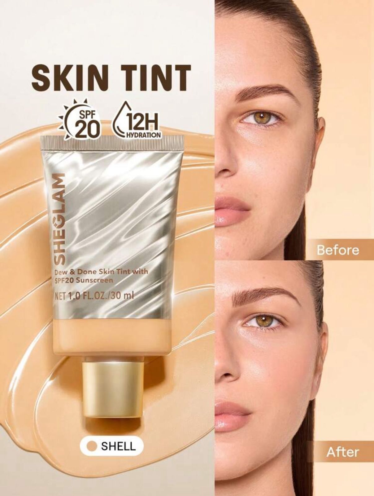 SHEGLAM Dew & Done Skin Tint With Spf20