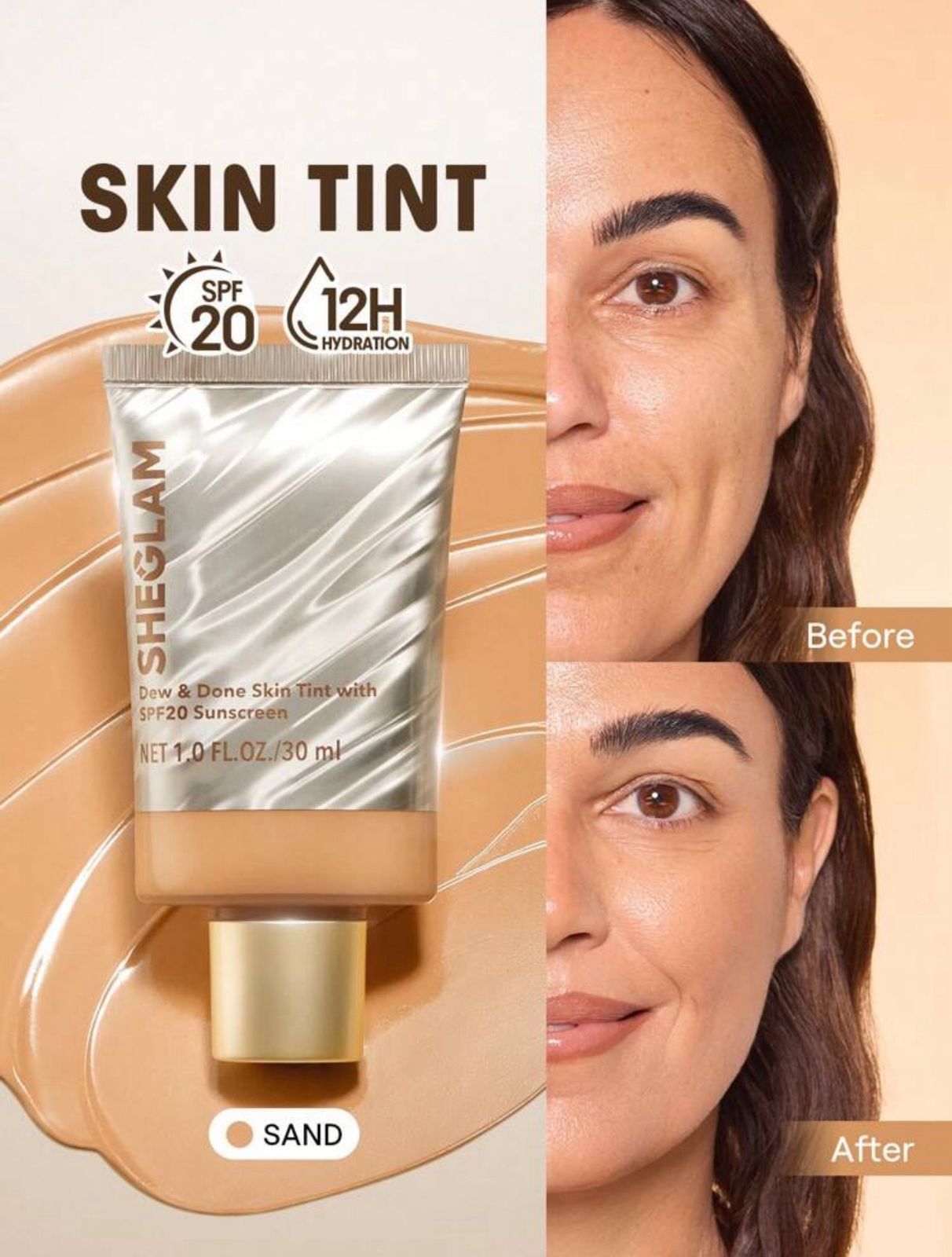 SHEGLAM Dew & Done Skin Tint With Spf20