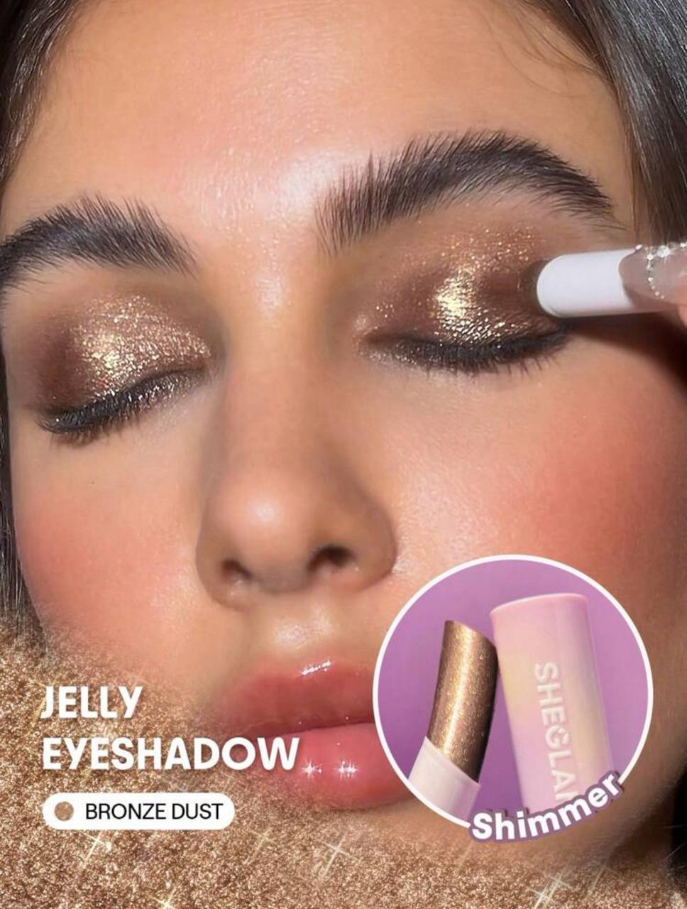 SHEGLAM Crystal Jelly Glaze Stick Multi Use Single Eyeshadow Stick Glitter Shimmer