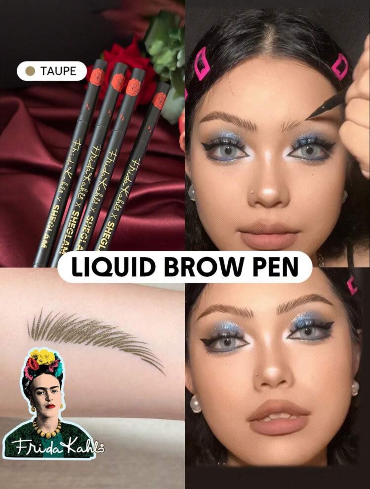 Frida Kahlo X SHEGLAM Brow Icon Liquid Brow Pen-Chocolate