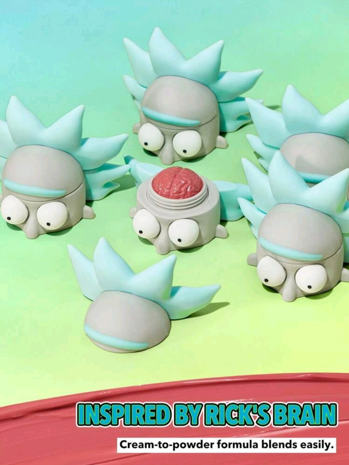 Rick and Morty X SHEGLAM Mr. Sanchez Cream Blush Rick's Brain Shaped Cream