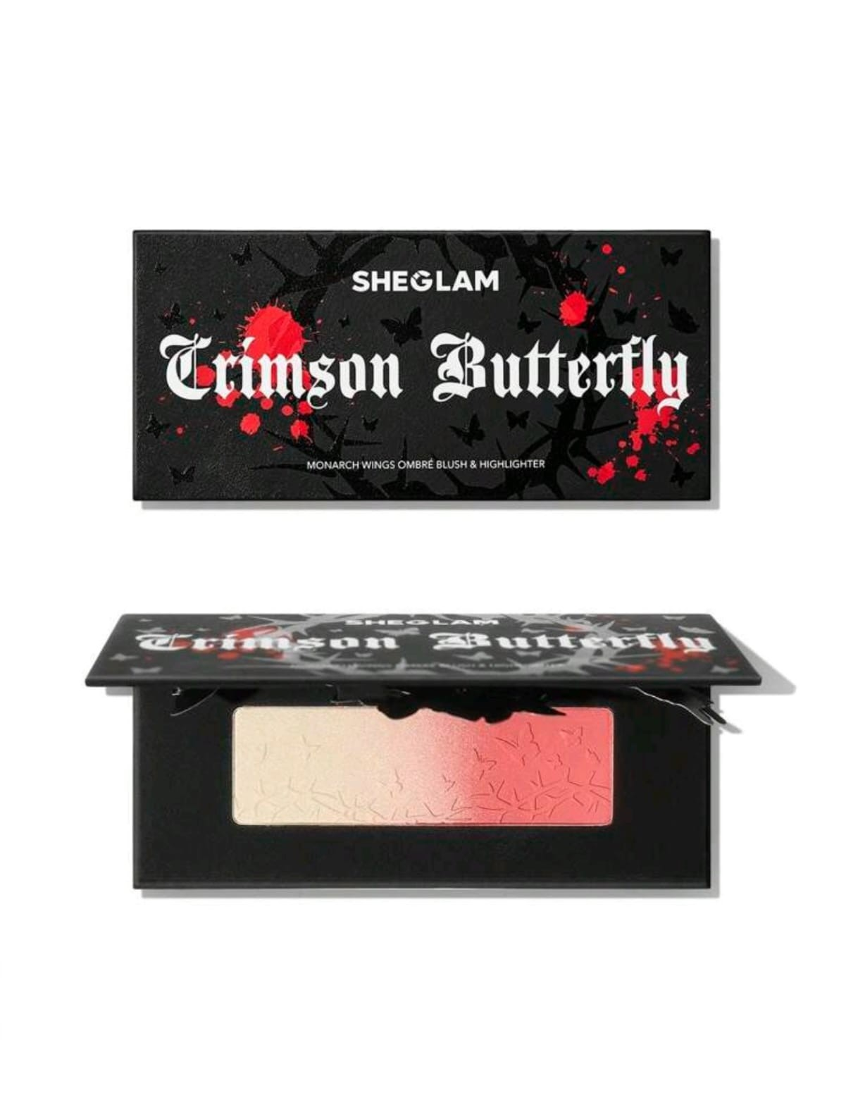 SHEGLAM Monarch Wings Ombré Blush & Highlighter Powder Blush Powder Soft