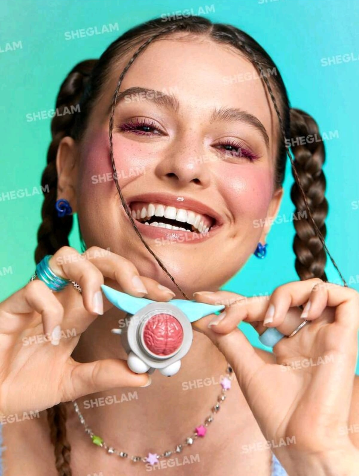 Rick and Morty X SHEGLAM Mr. Sanchez Cream Blush Rick's Brain Shaped Cream